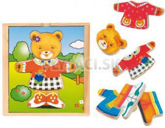 Woody - Puzzle šatník medvedice