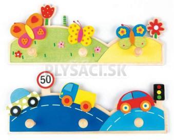Woody - Vešiak veľký "Auto, lúka"