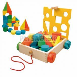 Woody - Rainbow vozík s kockami