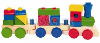 Woody - Skladací nákladný vlak - dva vagony