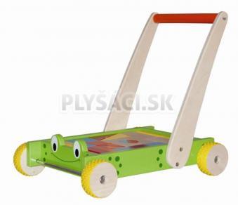 Woody - Vozík s kockami a madlom - Žaba