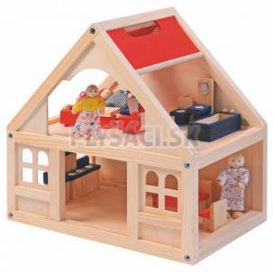 Woody - Domček pre bábiky s príslušenstvom, 21 dielov