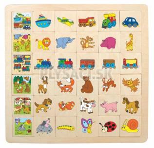 Woody - Prilož, kam čo patrí "Mašinka" (6x6)