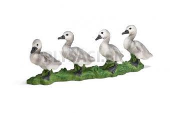 Schleich - 4 Labutie mláďatá za sebou