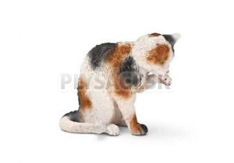 Schleich - Mačka domáca čistiaca sa