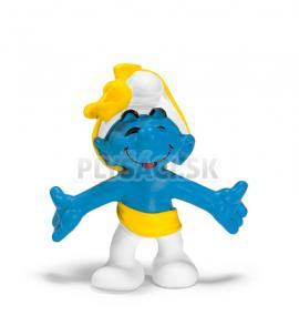 Schleich - Šmolko oslavujúci s mašľou