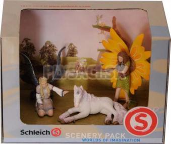 Schleich - Set - Elfia víla Landariel s žriebäťom, Elfia víla Florindel