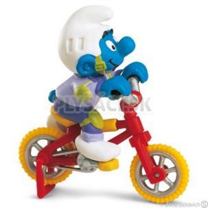 Schleich - Šmolko na bicykli