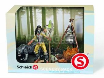 Schleich - Bojovník Noctis a ohnisko