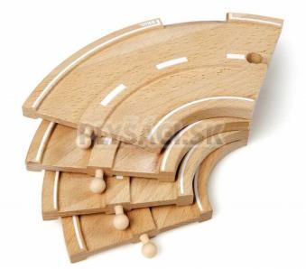 BRIO - Set - 4ks ciest zákruty