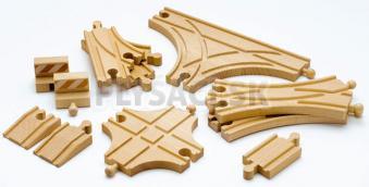 BRIO - Sada koľajníc pre vláčikodráhy, 11ks