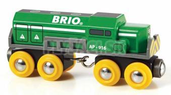 BRIO - Dopravná lokomotíva zelená