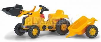 Rolly Toys - Nakladač Caterpillar s vlečkou - žltý