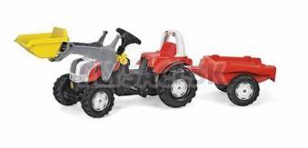 Rolly Toys - Šliapací traktor Rolly Kid Steyr nakladač s prívesom
