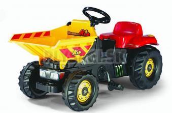 Rolly Toys - Šliapací traktor Dumper Kid - žltočervený