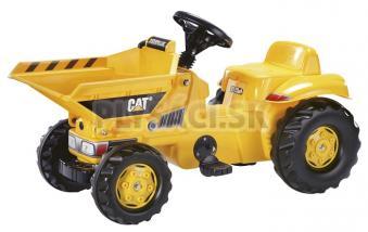 Rolly Toys - Šliapací traktor DumperKid CAT žltý