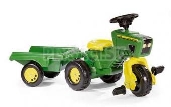 Rolly Toys - Šliapacia trojkolka J. Deere Trac s prívesom a zvukom