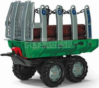 Rolly Toys - Vlečka s kládami Timber Trailer 2-osová-zelená