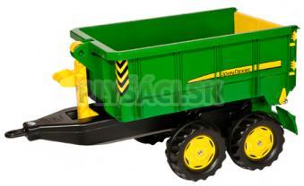 Rolly Toys - Vlečka za traktor John Deere vyklápacia zelená