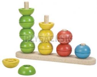 Plan Toys EKO - navliekacie stavacie veže nakláňacie