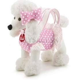 Trudi More - Pudel v bodkovanej taške 38 cm