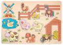 Woody - Puzzle na doštičke "Zvieratá od mlyna"