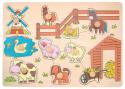 Woody - Puzzle na doštičke "Zvieratá od mlyna"