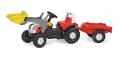 Rolly Toys - Šliapací traktor Rolly Kid Steyr nakladač s prívesom