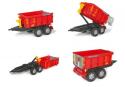 Rolly Toys - Vlečka za traktor vyklápacia červená