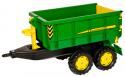 Rolly Toys - Vlečka za traktor John Deere vyklápacia zelená