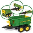 Rolly Toys - Vlečka za traktor John Deere vyklápacia zelená