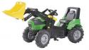 Rolly Toys - Šliapací traktor DEUTZ Agrotron s nakladačom zelený