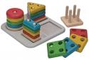 Plan Toys EKO - doštička na triedenie geometrických tvarov